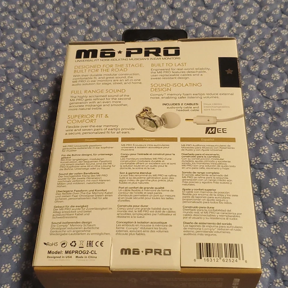 M6 PRO In-Ear Monitors - Silver